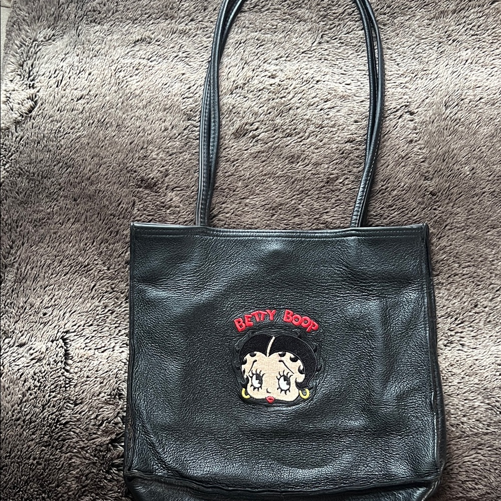 Betty Boop Black Tote Bag